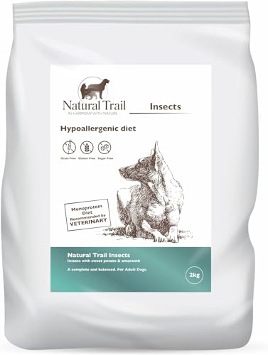 Natural Trail Insekte Protein, MONOPROTEIN, Insektenfutter, Hundefutter, Allergie, Getreidefrei, Glutenfrei, Weizenfrei (2kg) von Natural Trail