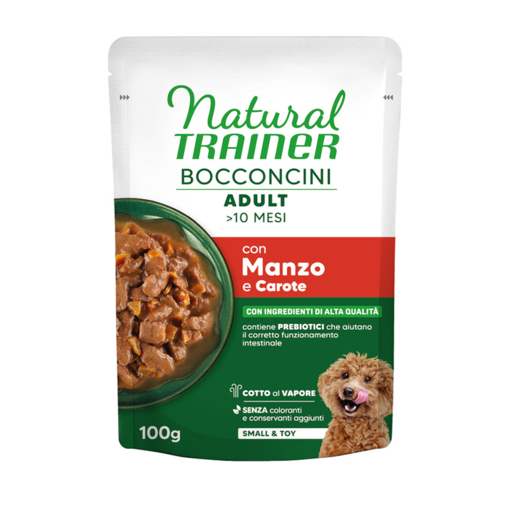 Natural Trainer Bocconcini Adult Small & Toy Häppchen in Sauce - Sparpaket: 24 x 100 g Rind Natural Trainer Bocconcini Adult Small & Toy Häppchen in Sauce - Sparpaket: 24 x 100 g Rind von Natural Trainer