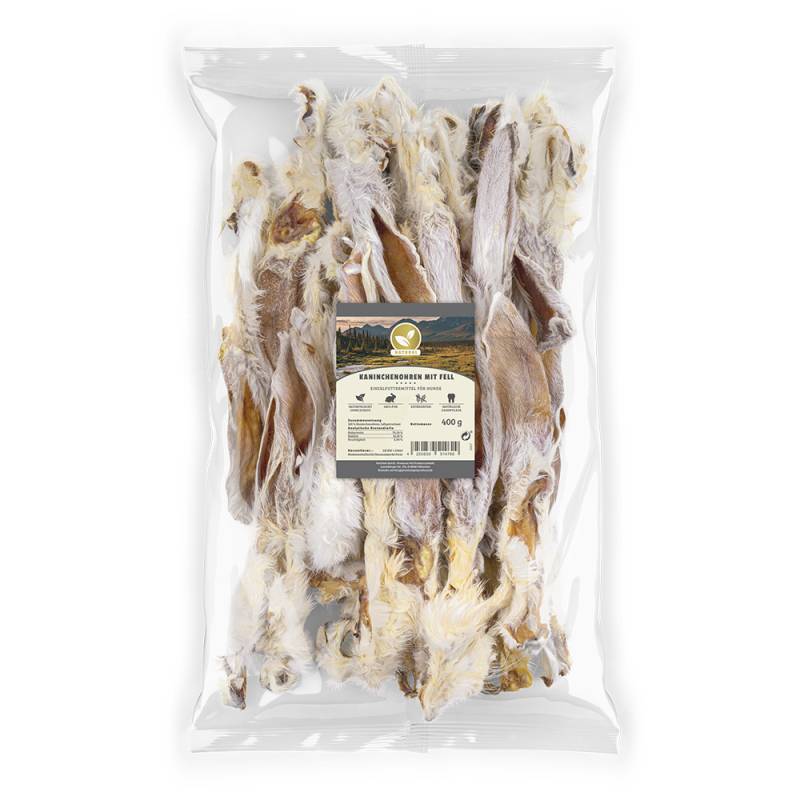 Natural | Kaninchenohren mit Fell | 400 g von Natural