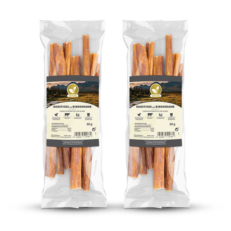 Natural | Kausticks aus Rinderdarm | 2 x 60 g von Natural