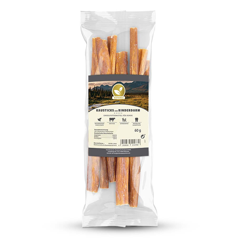 Natural | Kausticks aus Rinderdarm | 60 g von Natural