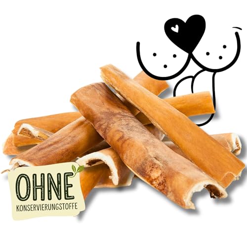 Naturbiss Rinderkopfhaut für Hunde 15 cm – 0,8kg, 100% natürlich, luftgetrocknet, Harter Kausnack, fettarm und proteinreich - ohne künstliche Zusätze von Naturbiss