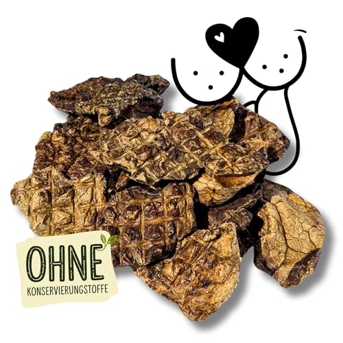 Naturbiss Rinderlunge für Hunde getrocknet 800 g – 100% natürlich, auf Jede Größe zuschneidbar, reich an Protein und gesunden Fetten, ideal für Training und Sensible Hunde - ohne künstliche Zusätze von Naturbiss