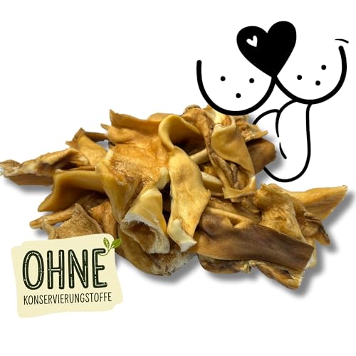 Naturbiss Rinderhaut für Hunde Verschiedene Längen (0,8kg), 100% natürlich, luftgetrocknet, Harter Kausnack, fettarm und proteinreich - ohne künstliche Zusätze von Naturbiss