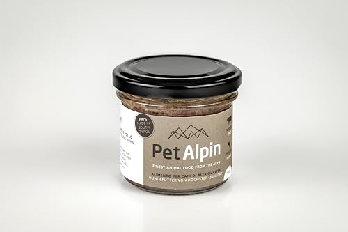 Pet Alpin hochwertiges Hundefutter aus Südtirol (100gr 24 Stück, Rind & Huhn) von Nature Pet