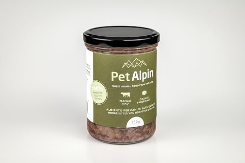 Pet Alpin hochwertiges Hundefutter aus Südtirol (180gr 24 Stück, Schwein & Kartoffel) von Nature Pet