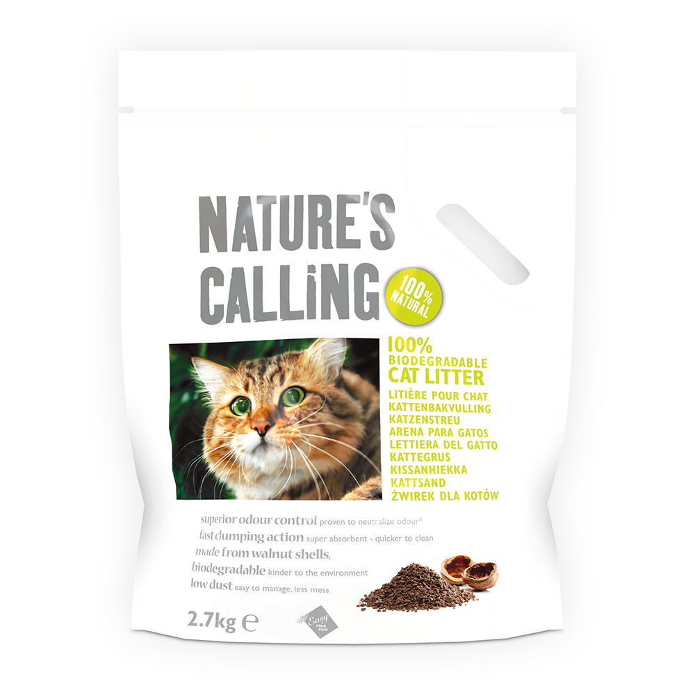 Nature's Calling Katzenstreu - Sparpaket: 4 x 2,7 kg von Nature's Calling