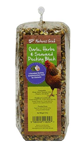 Nature's Grub Knoblauch, Kräuter und Algen Pecking Block 280g von Nature's Grub