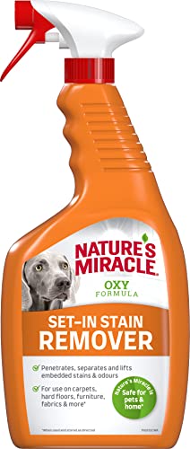 Nature’s Miracle Flecken- & Geruchsentferner Hund - Sauerstoffkonzentrat-Formel für eingetrocknete Flecken und Gerüche, Geruchsneutralisierer mit Orangenduft, 709 ml von Nature's Miracle