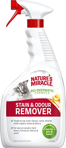 Nature’s Miracle Flecken- & Geruchsentferner Katze - Enzymreiniger für die einfache Beseitigung von Verschmutzungen, Geruchsneutralisierer mit Melonenduft, 946 ml von Nature's Miracle