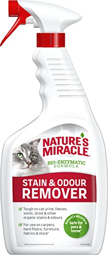 Nature’s Miracle Flecken- & Geruchsentferner Katze - Enzymreiniger für die einfache Beseitigung von Verschmutzungen, Geruchsneutralisierer mit Zitrusduft, 709 ml von Nature's Miracle