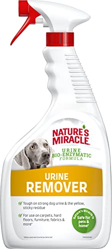 Nature’s Miracle Hundeurin Flecken- & Geruchsentferner - Enzymreiniger für Urinflecken und gelbe Rückstände, Geruchsneutralisierer mit ätherischen Ölen, 946 ml von Nature's Miracle