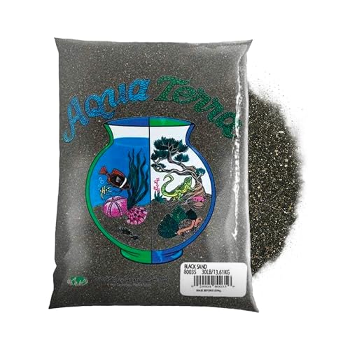 Nature's Ocean Aqua Terra Black Sand 2,3 kg Sack Natur Aquariensand von Nature's Ocean