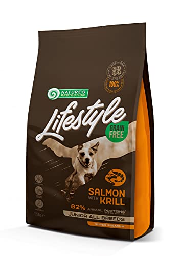 NP Canine Lifestyle Grain Free Junior Lachs und Krill, 1,5 kg von Nature's Protection