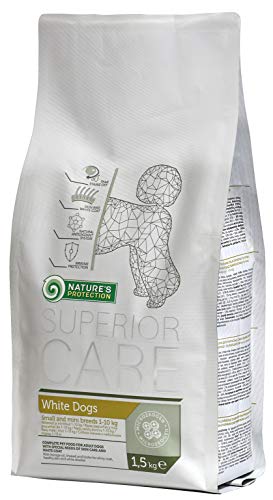 Nature's Protection Superior Care White Dog Small Breed Adult Feed, 1er Pack (1 x 1.5 kg) von Nature's Protection