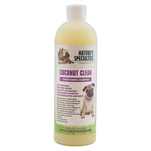 Nature's Specialties Coconut Clean Hundeshampoo - Pflege-Hundeshampoo - Texturgebendes Shampoo mit Pflegestoffen - Seidenproteine Geben dem Fell Feuchtigkeit & Geschmeidigkeit, 473ml von Nature?s Specialties Mfg