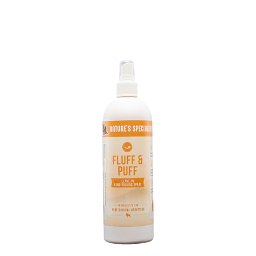 Nature's Specialties Fluff & Puff Feuchtigkeitsspendenden Hundespray - Pflegespray für Hunde - Versorgt Haut und Fell mit Feuchtigkeit durch Aloe Vera für trockene Haut, 473ml von Nature?s Specialties Mfg