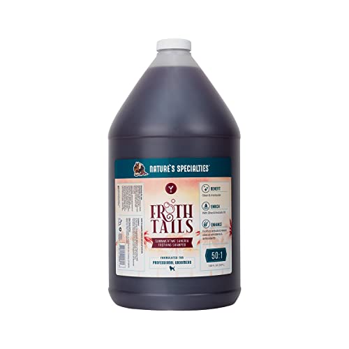 Nature's Specialties Froth Tails Summertime Sangria Hundeshampoo - Hochkonzentriertes Pflegeshampoo für Hunde & Katzen - Tiefenreinigung & Feuchtigkeitspflege - Tropischer Duft, 3.8L von Nature?s Specialties Mfg