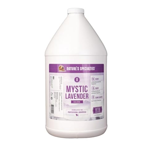 Nature's Specialties Mystic Lavender Hunde Parfüm Spray - Beruhigendes Lavendel-Hundespray - Langanhaltender Hundeparfüm-Spray - Ideal für die Anwendung nach dem Baden, 3.8L von Nature?s Specialties Mfg