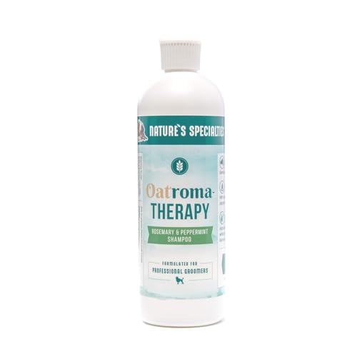 Nature's Specialties Oatroma-Therapy Rosemary & Peppermint Hundeshampoo - Shampoo für Juckende Haut - Sanfte Reinigung - Verleiht dem Fell Schönen Glanz & Geschmeidigkeit, 473ml von Nature?s Specialties Mfg