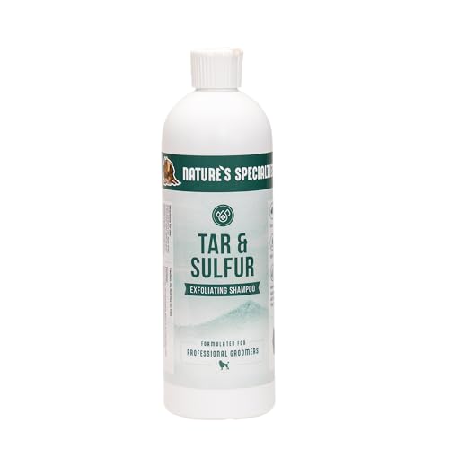 Nature's Specialties Tar & Sulfur Hundeshampoo - Medizinisches Shampoo für Juckende Haut - Stellt den Haarausfall Wieder Her und Lindert gereizte Haut - Beruhigende Formel, 473ml von Nature?s Specialties Mfg