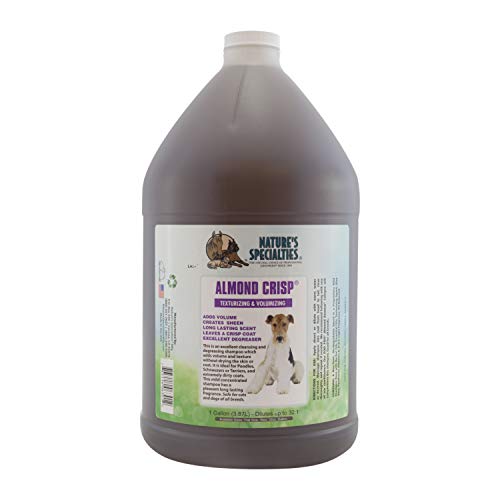 Nature's Specialties Almond Crisp Hundeshampoo - Tiefenreinigendes & Aufbauendes Hundeshampoo - Verleiht Struktur & Volumen - Ideal für Ausstellungsfelle - Lang Anhaltender Duft, 3.8L von Nature?s Specialties Mfg