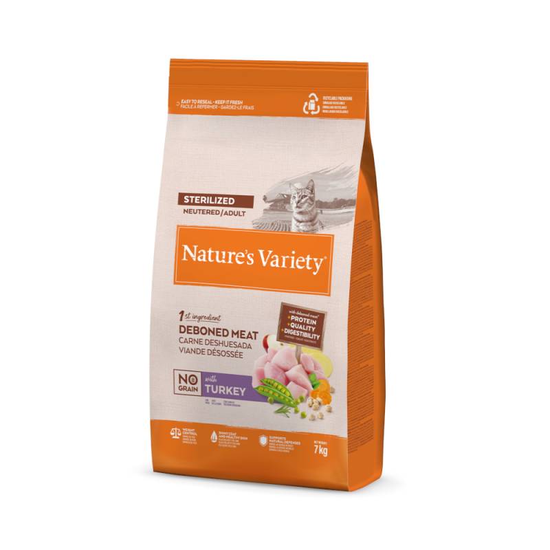 1 kg gratis! 7 kg Nature's Variety - No Grain Sterilized Adult Truthahn von Nature’s Variety