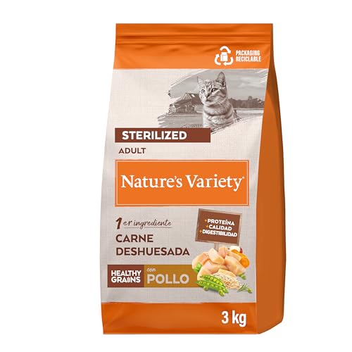 Nature's Variety Healthy Grains Katzenfutter – Futter für sterilisierte Katzen, für Erwachsene, mit Huhn ohne Knochen, 3 kg von Nature's Variety