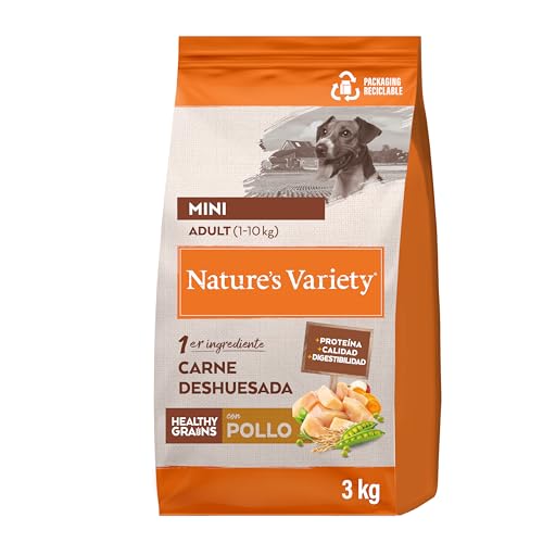 Nature's Variety Healthy Grains Hundefutter für Mini-Erwachsene, mit Huhn ohne Knochen, 3 kg von Nature's Variety