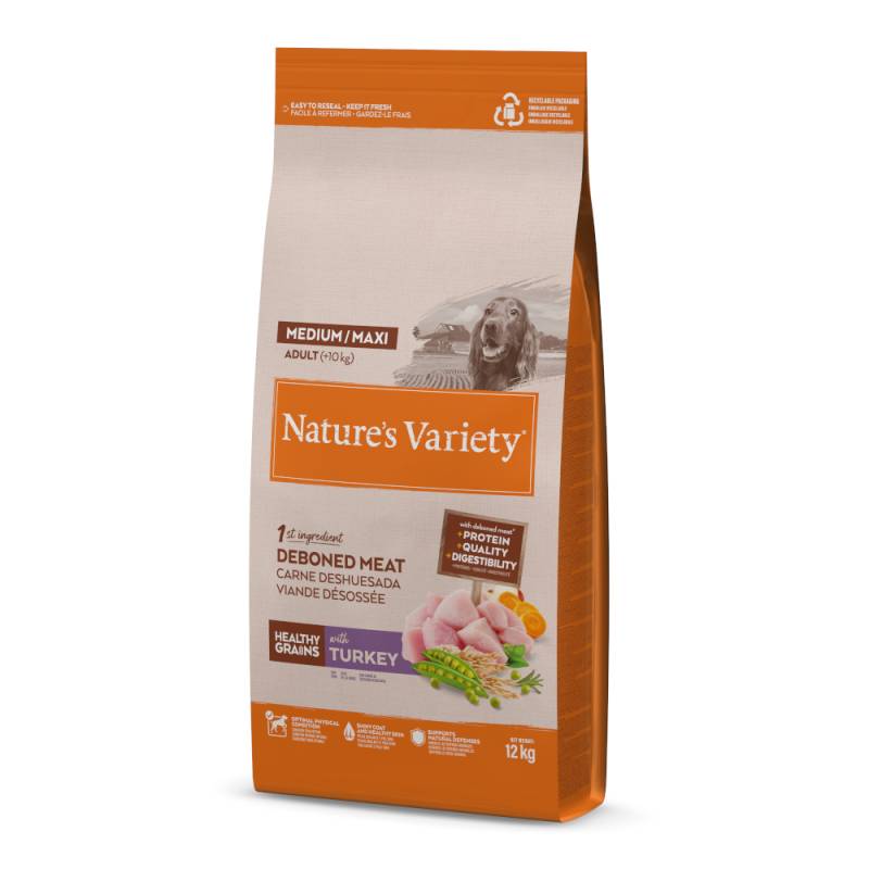 Nature's Variety Healthy Grains Medium/Maxi Adult Truthahn - 12 kg von Nature’s Variety