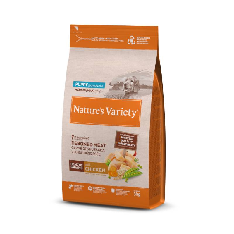 Nature's Variety Healthy Grains Puppy Medium/Maxi Huhn - 3 kg von Nature’s Variety