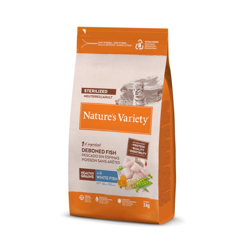 Nature's Variety Healthy Grains Sterilized Adult Weißfisch - 3 kg von Nature’s Variety