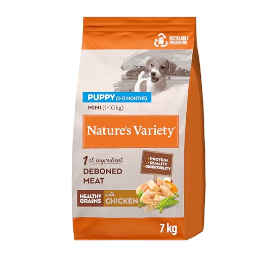 Nature's Variety Healthy Grains – Trockenfutter für Hunde Puppy Mini – Huhn im Freien – 7 kg von Nature's Variety