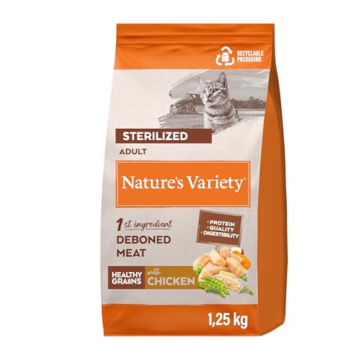 Nature's Variety Healthy Grains – Trockenfutter für sterilisierte Katzen – Huhn – 1,25 kg von Nature's Variety