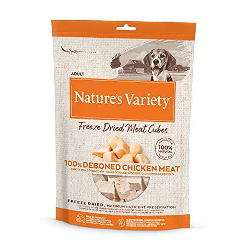 Nature's Variety Meat Cubes Ergänzungsfuttermittel für Erwachsene Hunde mit Huhn ohne Knochen 0,05 kg - 189000 ml von Nature's Variety