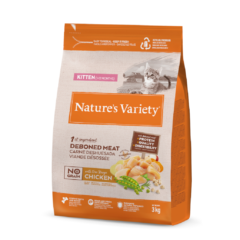 Nature's Variety No Grain Kitten Freilandhuhn - 3 kg von Nature’s Variety