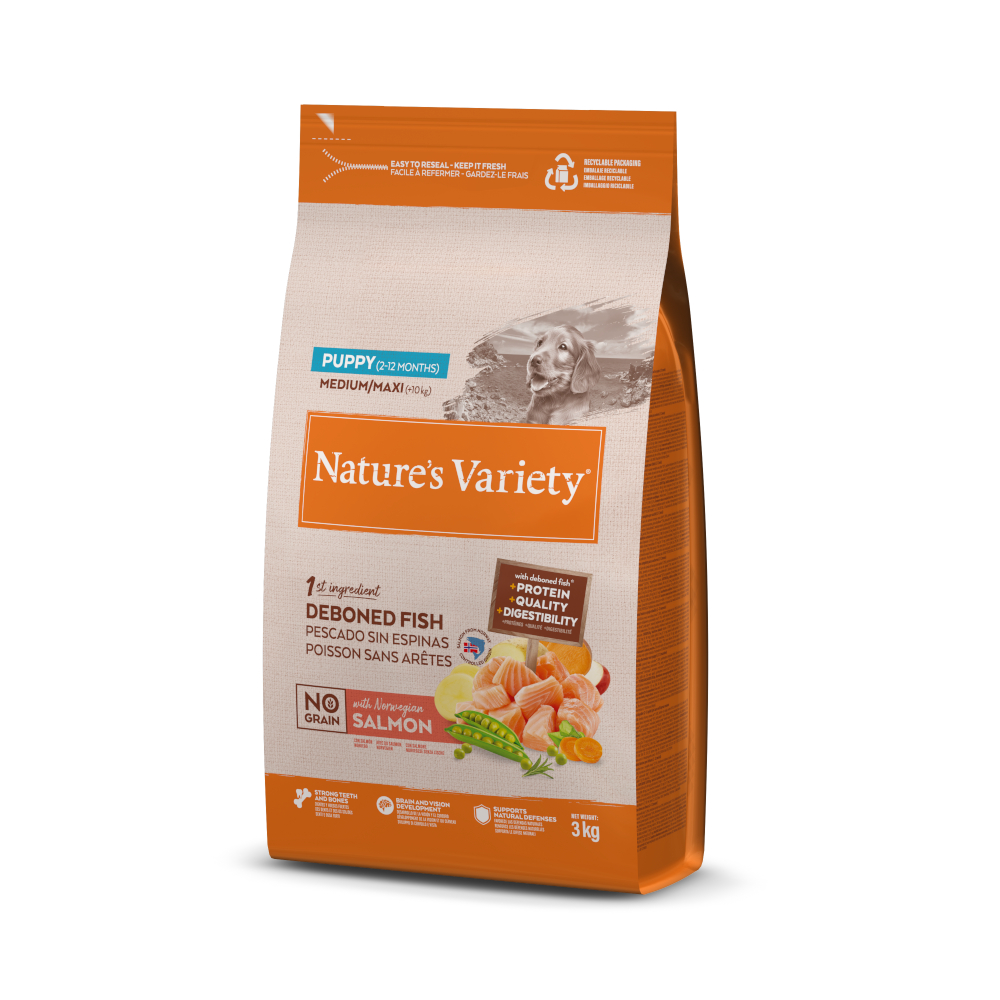 Nature's Variety No Grain Puppy Medium/Maxi Lachs - 3 kg von Nature’s Variety