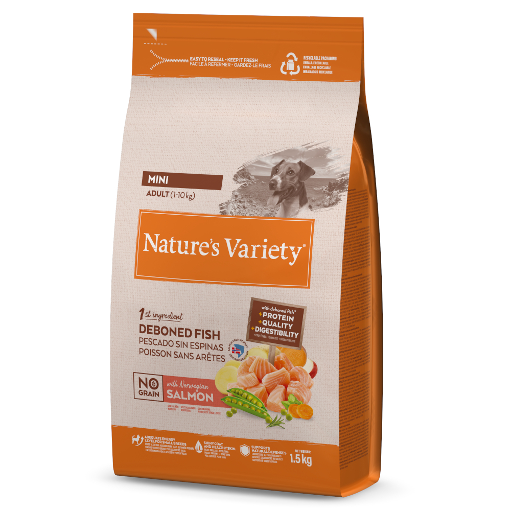 Nature's Variety No Grain Adult Mini Lachs - 1,5 kg von Nature’s Variety