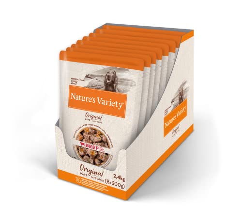 Nature's Variety Original No Grain Naschkatzen für ausgewachsene Hunde mit Rindfleisch, Dose 8 x 300 g von Nature's Variety