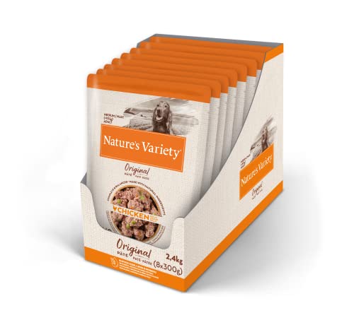 Nature's Variety Original No Grain Pastete für Erwachsene Hunde mit Huhn, Box 8 x 300 g von Nature's Variety