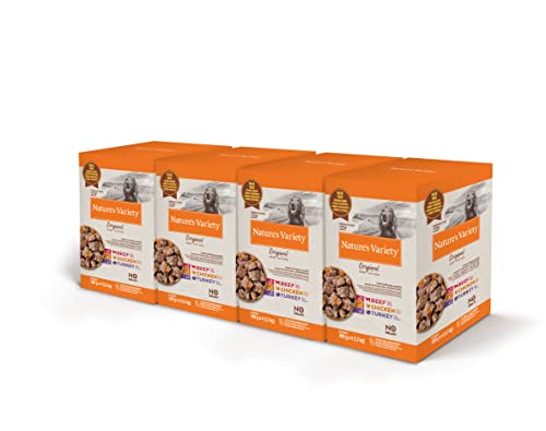 Nature's Variety Original No Grain Pasteten für ausgewachsene Hunde, 4 x 300 g, 4,8 kg von Nature's Variety