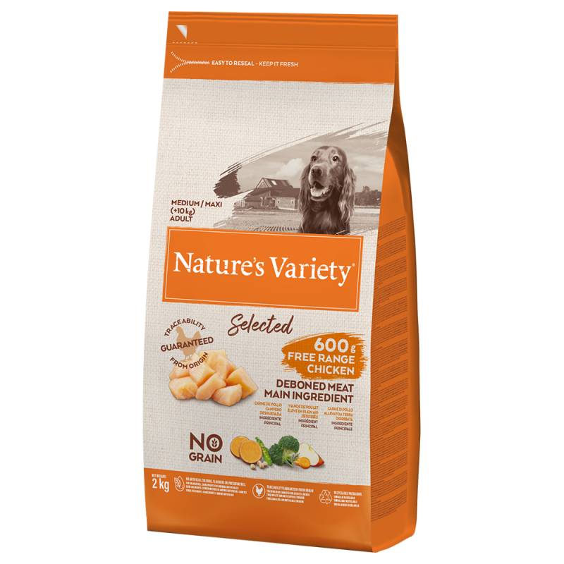 Nature's Variety No Grain Medium/Maxi Adult Freilandhuhn - 2 kg von Nature’s Variety