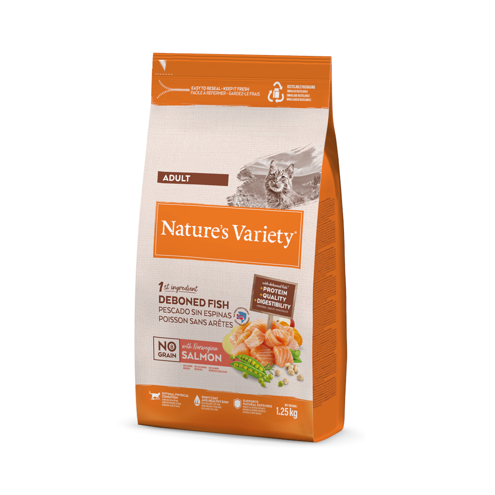 Nature's Variety No Grain Adult Norwegischer Lachs - Sparpaket: 2 x 1,25 kg von Nature’s Variety