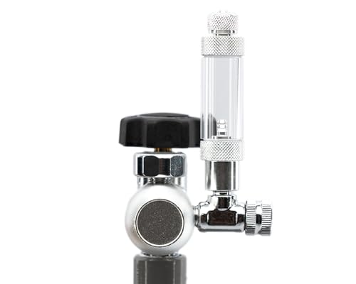 NatureHolic CO2 Regulator | Blasenzähler ohne Magnetventil | Aquarium CO2-Regler & Druckminderer | Passend für gängigen CO2 Flachen | 1 Blasenazähler. ohne Magnetventil | Größe:S von NatureHolic