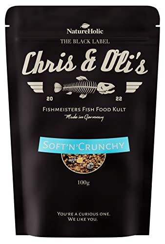 Chris und Olis - Soft´n Crunchy - Granulatfutter - für alle omnivoren Fische im Aquarium - Besonders schonen hergestellt - 100g von NatureHolic