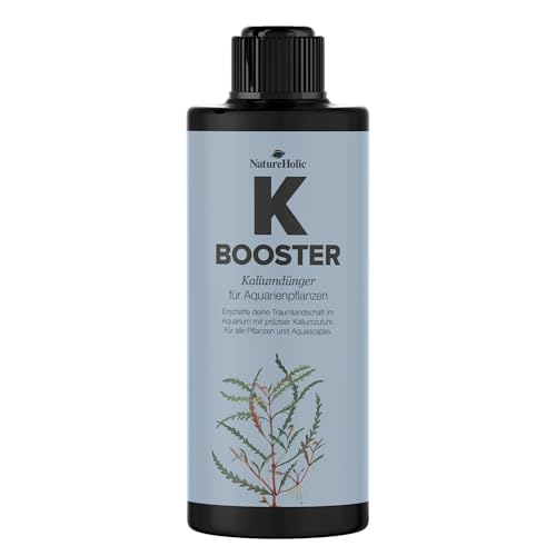 NatureHolic - K Booster - flüssiger Kalium Aquariumdünger I Flüssigdünger für Aquarien I Kaliumdünger I wichtig für gesunde Blätter I für strahlende Blattfarben I 250 ml von NatureHolic