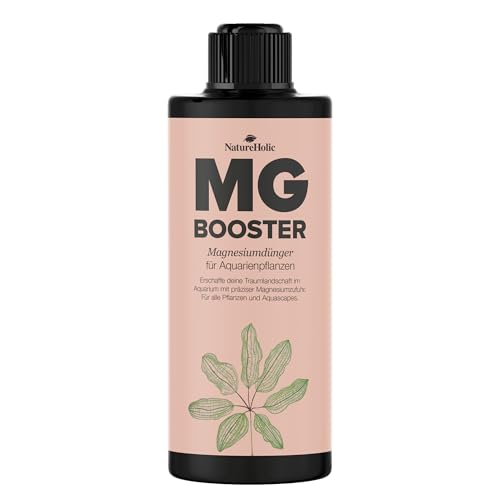 NatureHolic - Mg Booster - flüssiger Magnesium Aquariumdünger I Flüssigdünger für Aquarien I Magnesiumdünger I für strahlende Blattfarben I wichtig für gesunde Blätter I 250 ml von NatureHolic