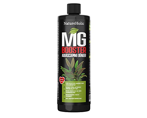 NatureHolic - Mg Booster - flüssiger Magnesium Aquariumdünger I Flüssigdünger für Aquarien I Magnesiumdünger I für strahlende Blattfarben I wichtig für gesunde Blätter I 250 ml von NatureHolic