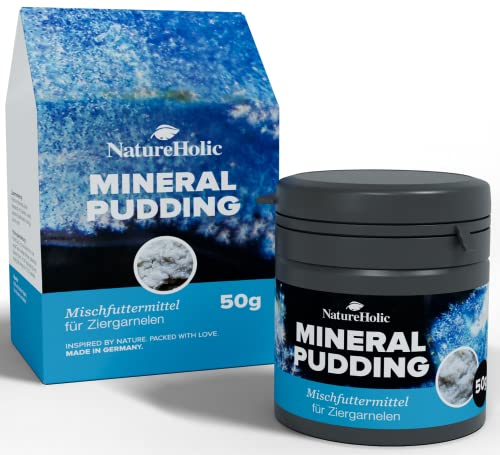 NatureHolic - MineralPudding Garnelenfutter I Mineralfutter für Wirbellose I beliebte Pudding-Konsistenz I schonend hergestellt I Made in Germany I 50ml von NatureHolic