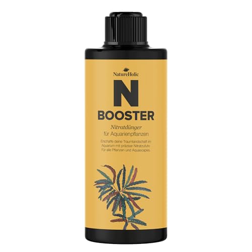 NatureHolic - N Booster - I Flüssigdünger für Aquarien I Stickstoffdünger I wichtig fürs Pflanzenwachstum I für strahlende Blattfarben I Sofortwirkung I 500 ml von NatureHolic